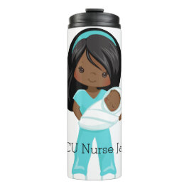Termo Enfermera personalizada de la NICU con Navidades p