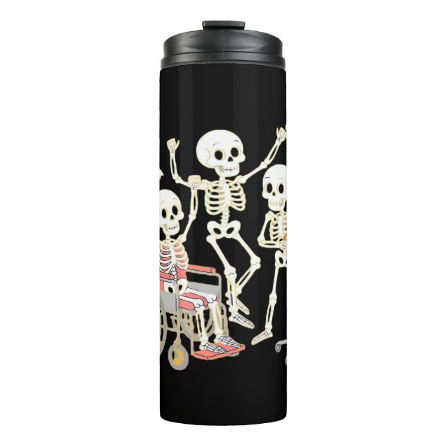 Termo Enfermera Skeleton Funny Halloween Healthcare Esse (Anverso)