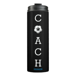 Termo Entrenador de Fútbol Nombre Personalizado
