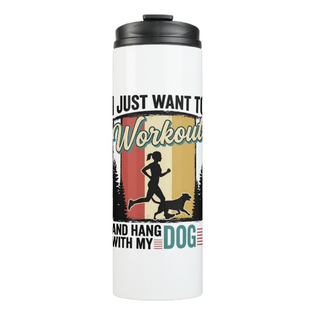 Termo Entrenar Con Mi Perro Diseño De Camiseta De Correr (Anverso)