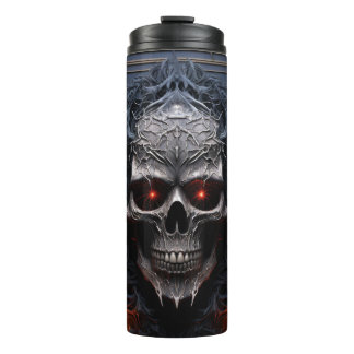 Termo Envoltura de Tumbler de Cráneo de Metal Misterioso