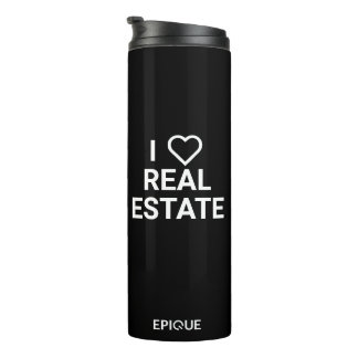Termo Epique I Heart Real Estate Black Tumbler
