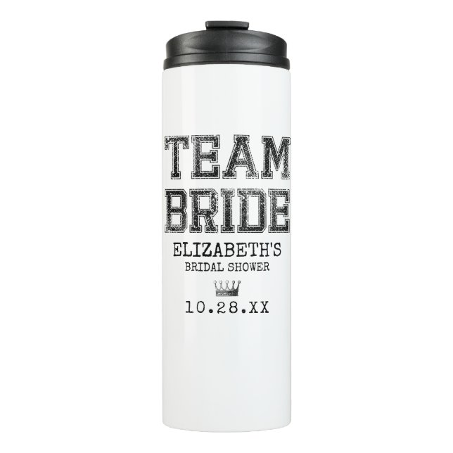 Termo Equipo colegiado de novias ducha de novia (Anverso)