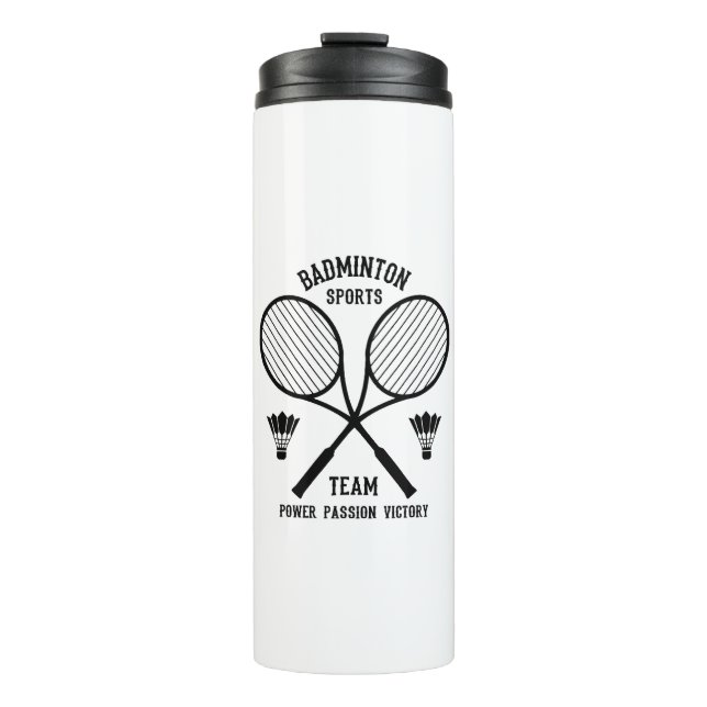 Termo Equipo de deportes de bádminton (Anverso)