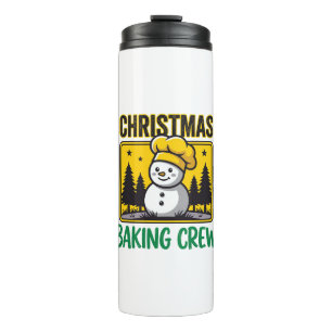 Termo Equipo de repostería de Navidad Diseño de muñeco d