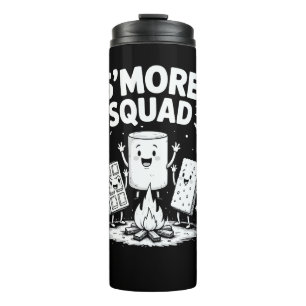 Termo Equipo de S'mores Camping Fuego Cute Marshmallow