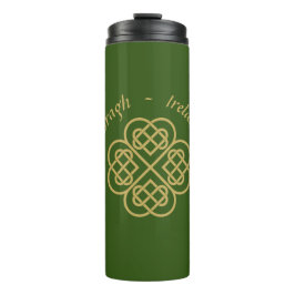 Termo Erin Go Bragh Gold Celtic Shamrock