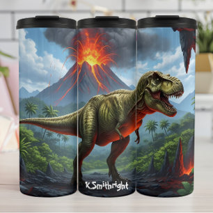 Termo Erupción del Volcán T-Rex Rugido Prehistórico