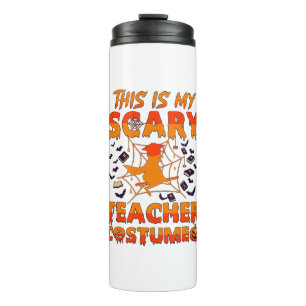 Termo Es Espantoso Traje De Maestro Bruja De Halloween T