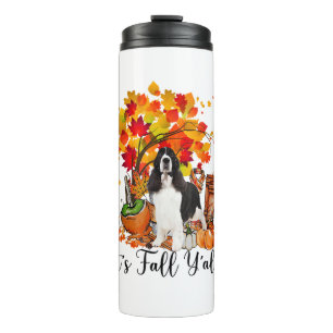 Termo Es Fall Y'all Springer Spaniel Dog Halloween Tha