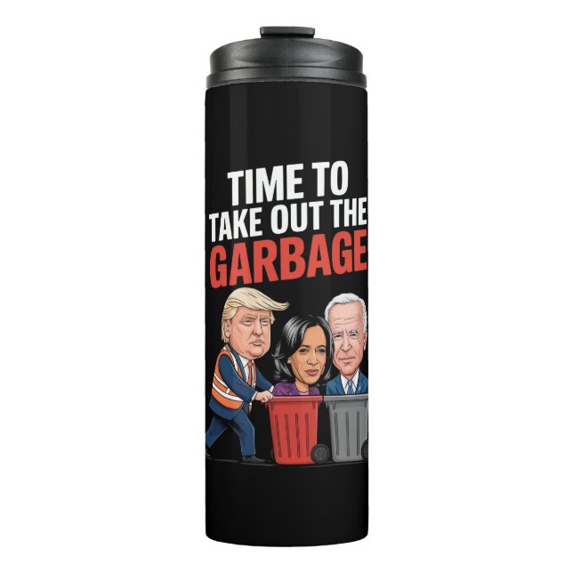 Termo Es hora de que Trump saque la basura  (Anverso)