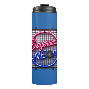 Termo Esageroma Neon - Diseño Retro Synthwave de los 80