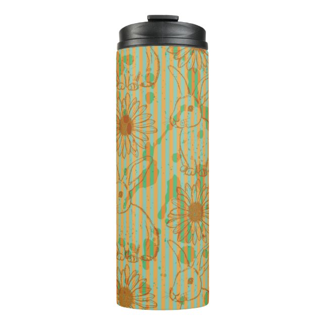 Termo Esbozo de conejo y camomila, parte inmaculada (Anverso)