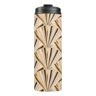 Termo Escalas Art Deco: Glamour dorado geométrico
