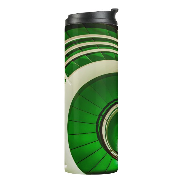 Termo Escalera circular verde (Rotado hacia la izquierda)