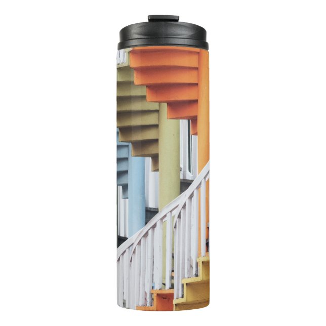 Termo Escaleras de caracol multicolor (Anverso)