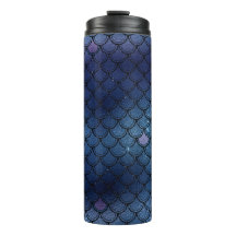 Escama de sirena con brillo azul marino