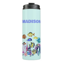 Termo Escena de vida marina personalizada