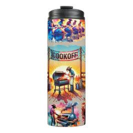 Termo Escenas de Cocina de Cowboy Occidental BBQ 1
