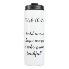 Termo Escritura Hebreos 10:23 - Él es Fiel