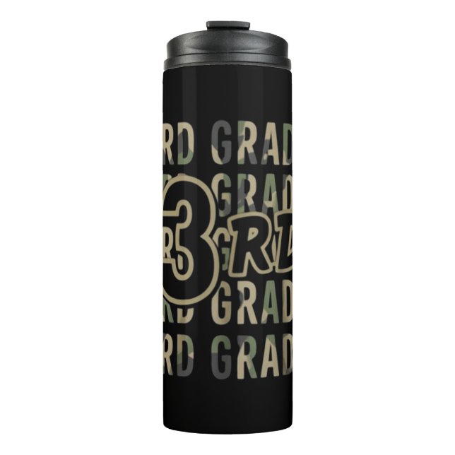 Termo Escuadrón De 3er Grado De Camo De Vuelta Al Profes (Anverso)