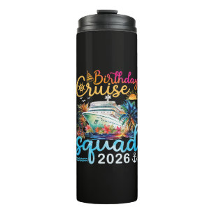 Termo Escuadrón de crucero de cumpleaños 2026