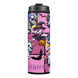 TERMO ESCUADRÓN DE UNICORNIO DE HALLOWEEN CON PANEL DABB