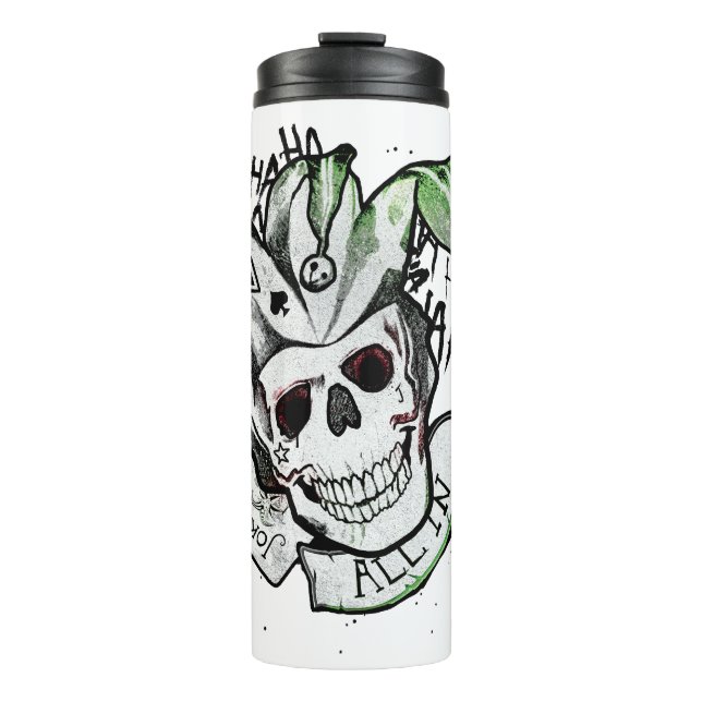 Termo Escuadrón suicida | Broker Skull "All In" Tattoo A (Anverso)
