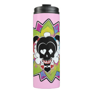 Termo Escuadrón suicida   Harley Quinn Skull Tattoo Art