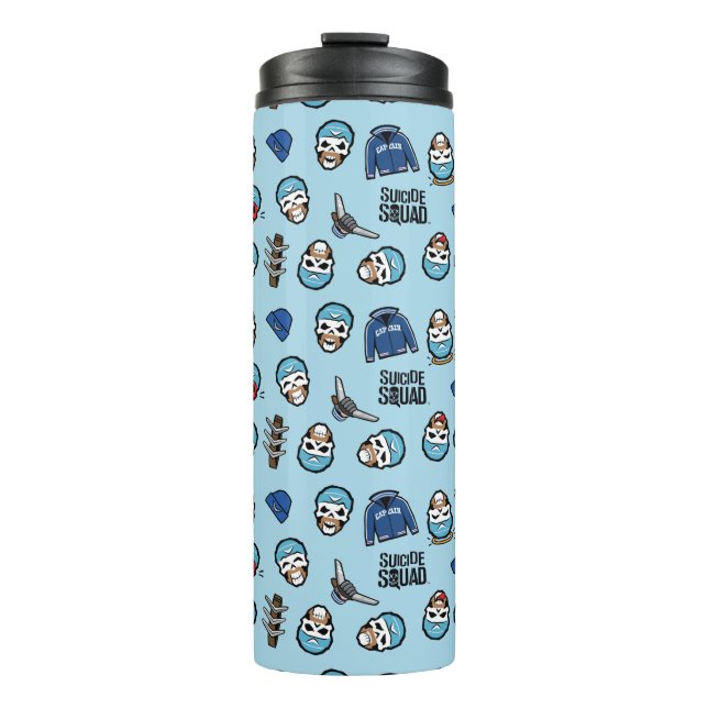 Termo Escuadrón suicida | Patrón de Emoji Capitán Boomer (Anverso)