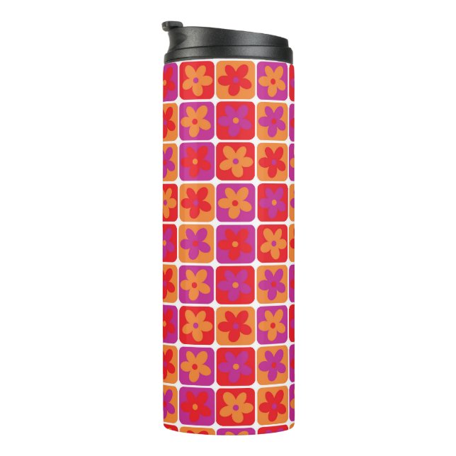 Termo Escuadrones florales brillantes (Rotado hacia la derecha)