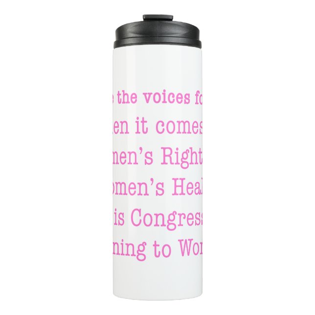 Termo Escuche a las mujeres (2017) (Anverso)