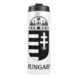Termo Escudo de Armas Húngaro Arte Monocromo Contemporán