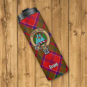 Termo Escudo de Clan Grant sobre Tartán