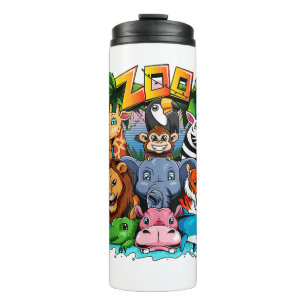 Termo Escuela de maestros de Chicas de niños de zoológic