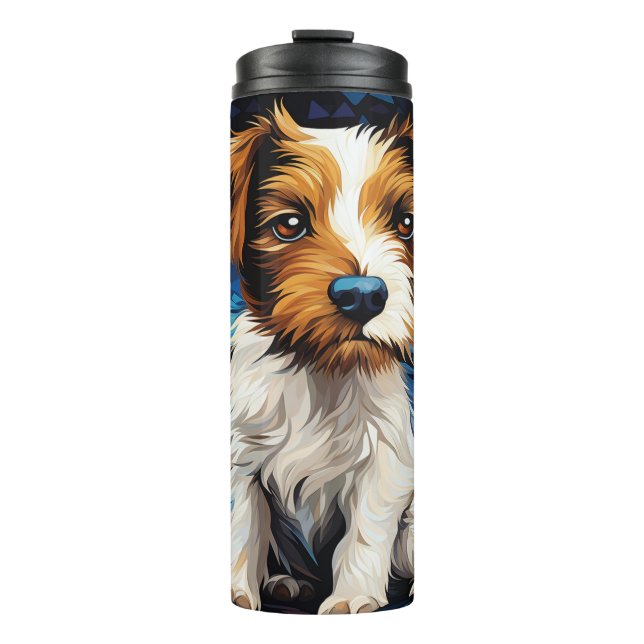 Termo Esencias relajadas, perro (Anverso)