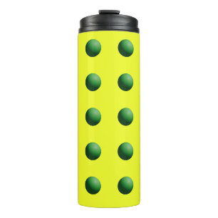 Termo Esferas Verdes sobre Amarillo