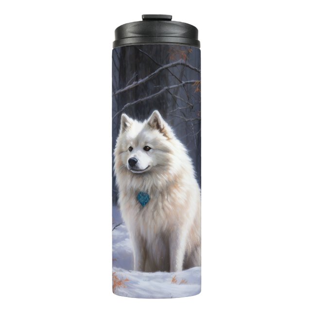 Termo Eskimo Americano Deja que nieve Navidad (Anverso)