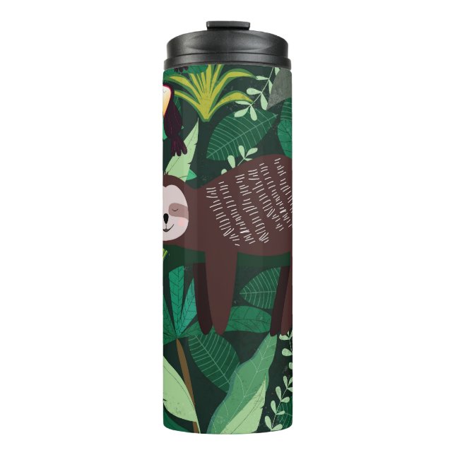 Termo Eslora tropical: patrón sin foco Personalizado (Anverso)