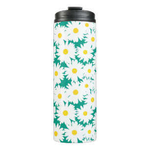 Termo Espacio negativo Daisies amarillo blanco sobre ver