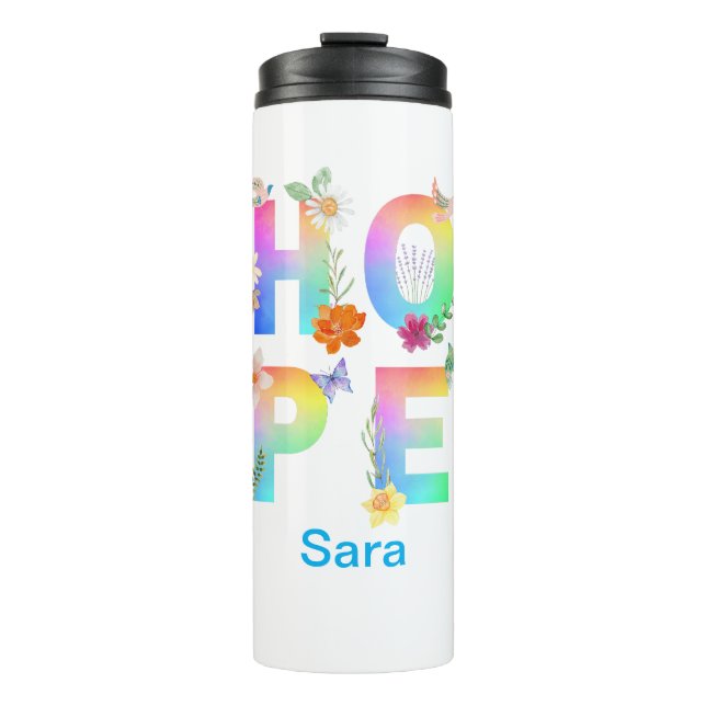 Termo Esperanza Inspiradora artística positiva motivacio (Anverso)