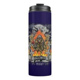 Termo Espinoso Skeleton En Halloween De Noche