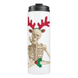 Termo esqueleto de reno de los navidades