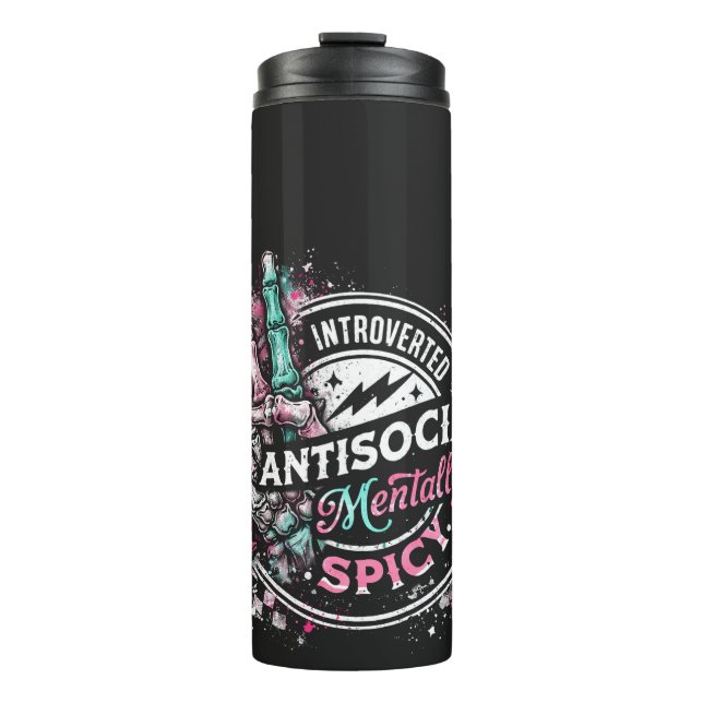 Termo Esqueleto introvertido antisocial mentalmente pica (Anverso)