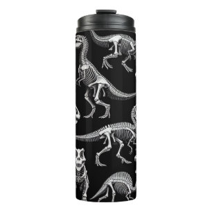 Termo Esqueletos de dinosaurios huesos fósiles blancos