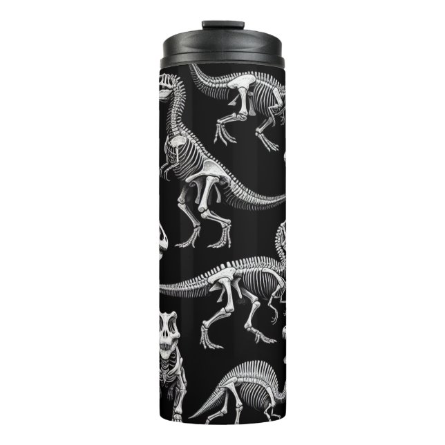 Termo Esqueletos de dinosaurios huesos fósiles blancos (Anverso)
