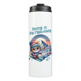 Termo Esquiando gatos en las Meowtains