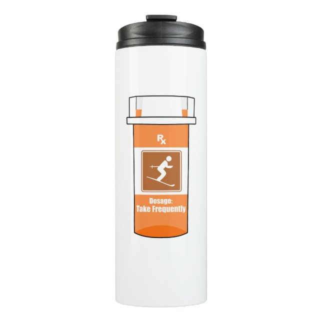 Termo Esquiar es mi droga (Anverso)