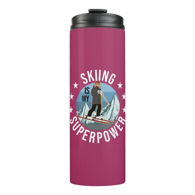 Termo Esquiar es mi superpotencia (Anverso)