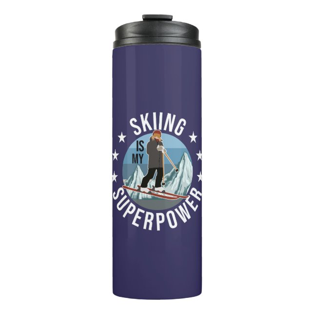 Termo Esquiar es mi superpotencia (Anverso)